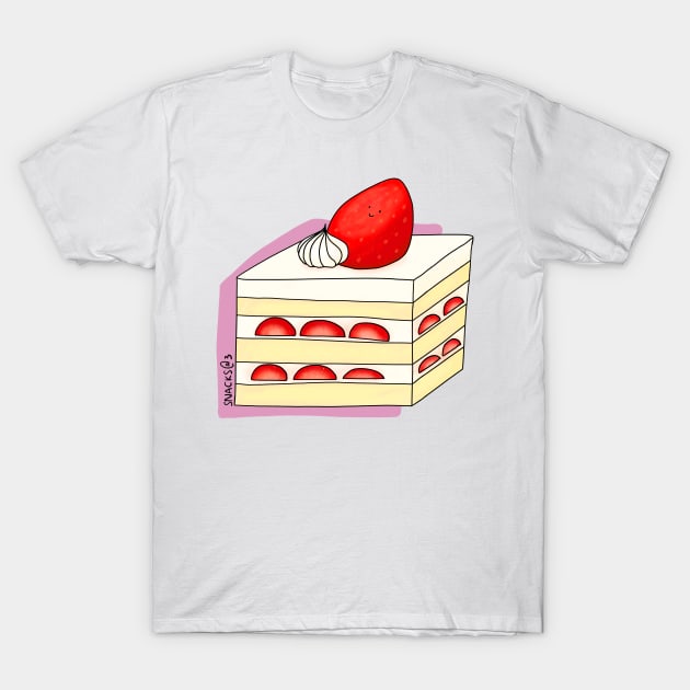 Yummy Strawberry Shortcake T-Shirt by Snacks At 3